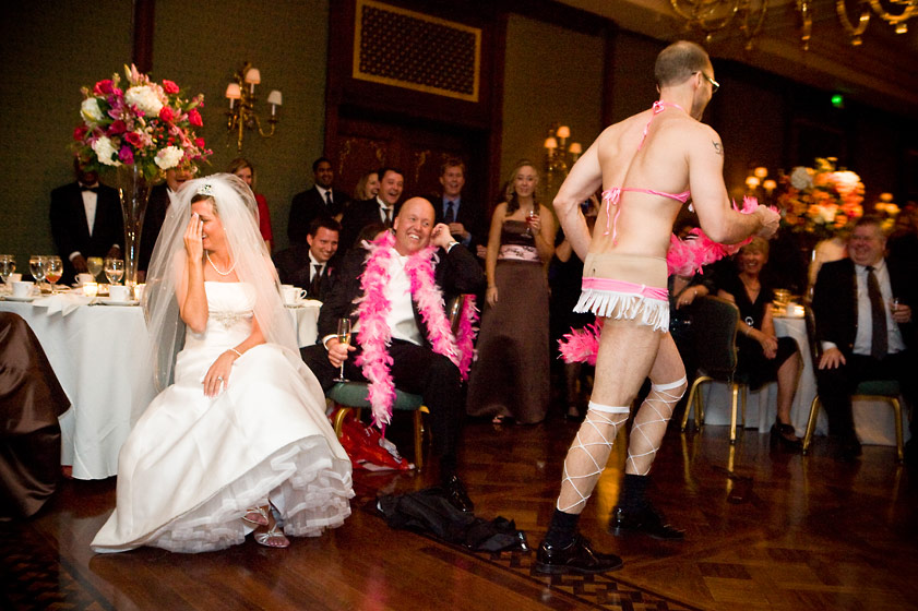 Wedding Strip Tease...